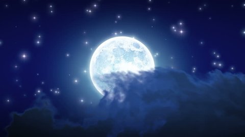 Beautiful Moon Shine Stars Clouds Looped Stock Footage Video (100%  Royalty-free) 2924287 | Shutterstock