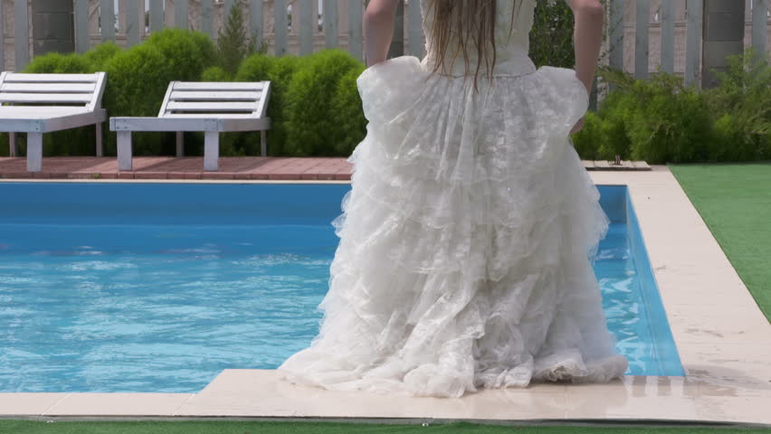 Young Girl In Wet Wedding Stock Footage Video 100 Royalty Free