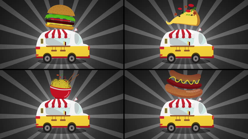 Set Of Cartoon Fast Food Stock Footage Video 100 Royalty Free 29526667 Shutterstock