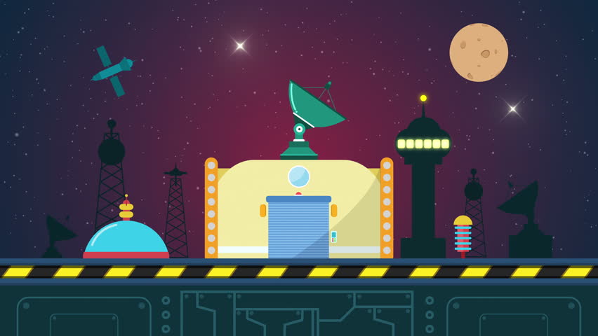 Cartoon Flying Through Star Field. Seamless Looping Space Travel Animation. Use It As Background ...