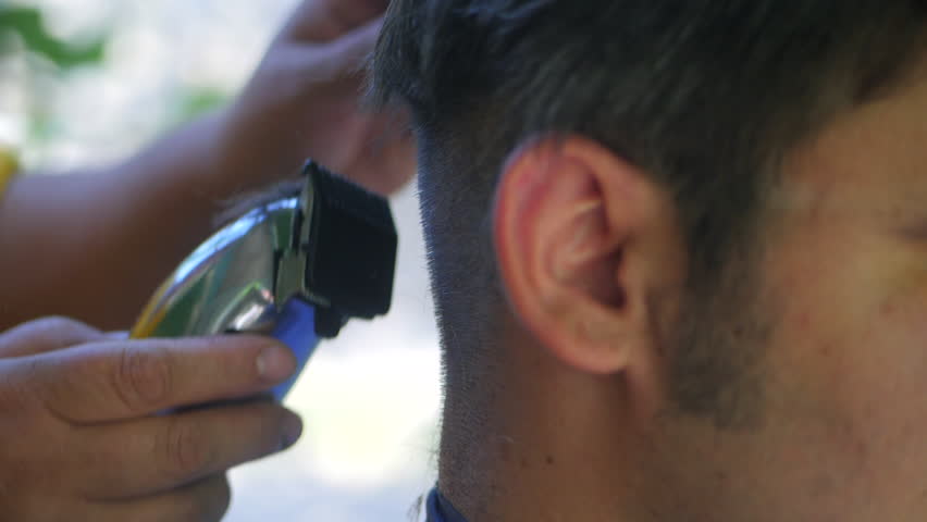 Man Getting A Haircut By Stock Footage Video 100 Royalty Free 29722597 Shutterstock