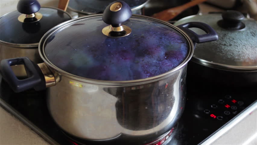 Pans On Electric Stoveprepare A Stock Footage Video 100 Royalty Pans On Electric Stove Prepare A Dish In Pots And Modern Cooker