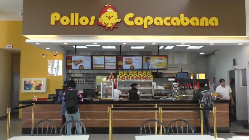 Bolivia La Paz 13 February 2017 People In The Famous Pollos Bolivia La Paz 13 February 2017 People Food In The Famous Pollos