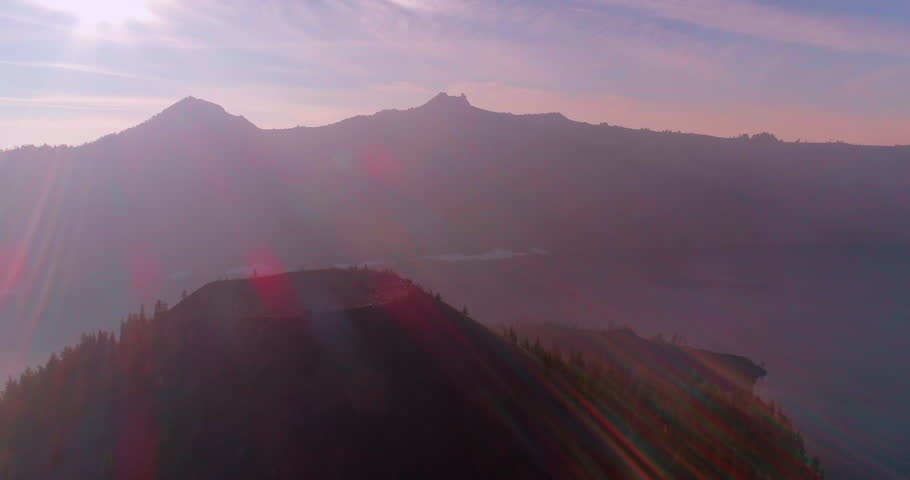 Aerial View Of Crater Lake National Park, Oregon Image - Free Stock ...