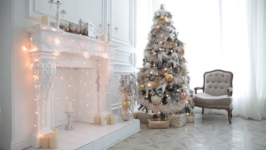 White Fireplace Christmas Decorations - Fireplace World