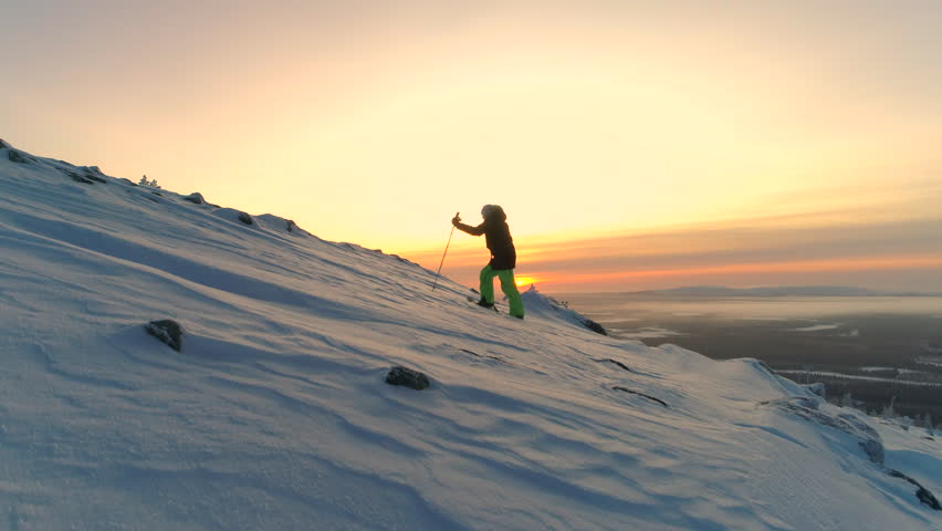 Winter hiking in snowshoes on the mountain image - Free stock photo ...