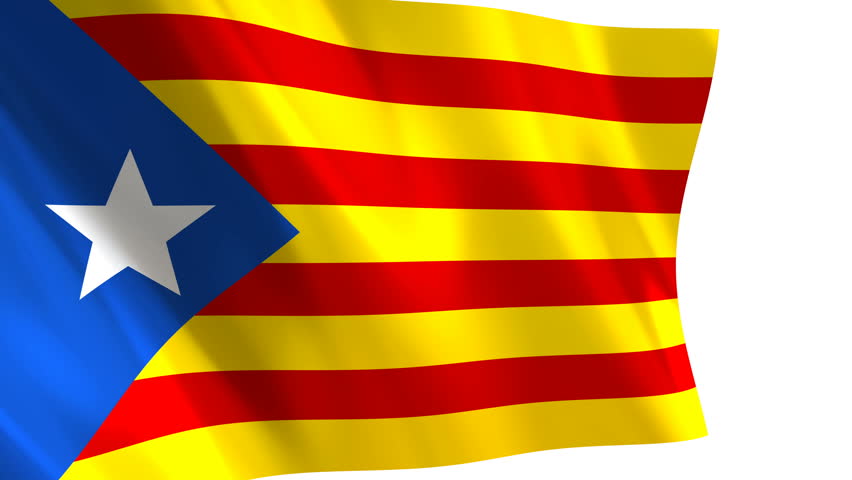 Bandera Catalana Stock Footage Video | Shutterstock