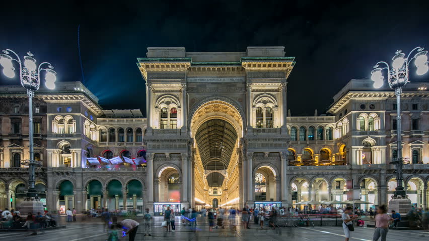 Milan Night Stock Footage Video | Shutterstock