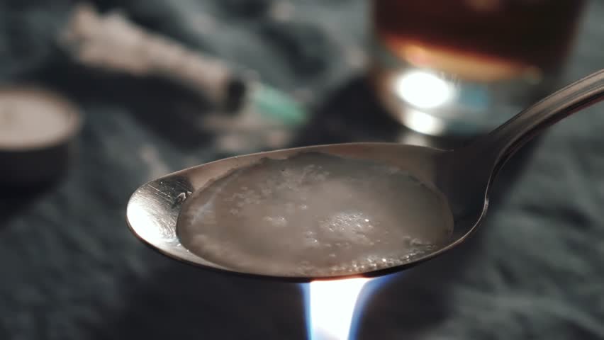 Coke in a spoon