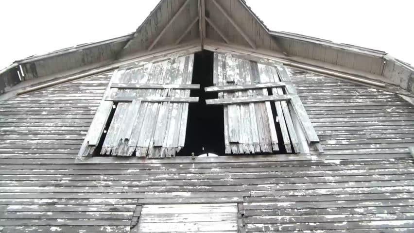 Frightening Hayloft Doors Moving In Stock Footage Video 100