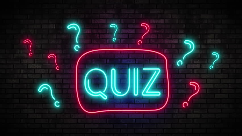 Animated Quiz Banner With Red Question Mark, Yes Sign No Sign Icons ...