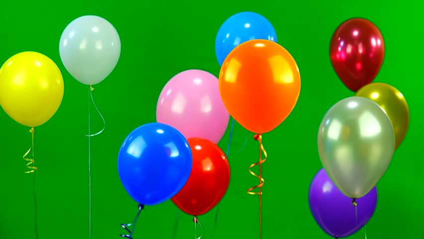 Colorful Balloons - Festive / Party Video Background Loop /// Lots Of ...