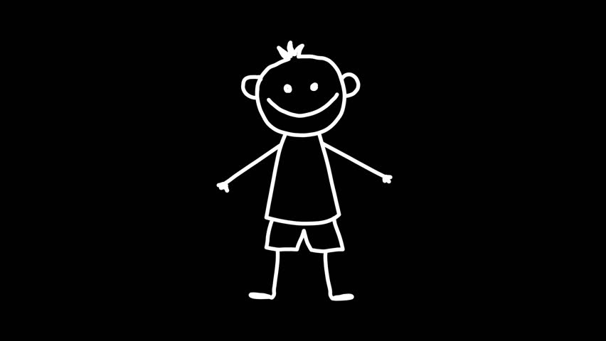 White Cartoon Guy Stock Footage Video | Shutterstock