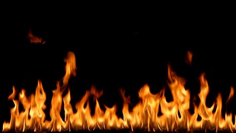 Fire Against A Black Background Stock Footage Video 100 Royalty