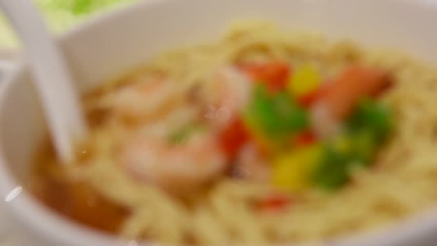 Egg, Noodle, and Shrimp Dish image - Free stock photo - Public Domain