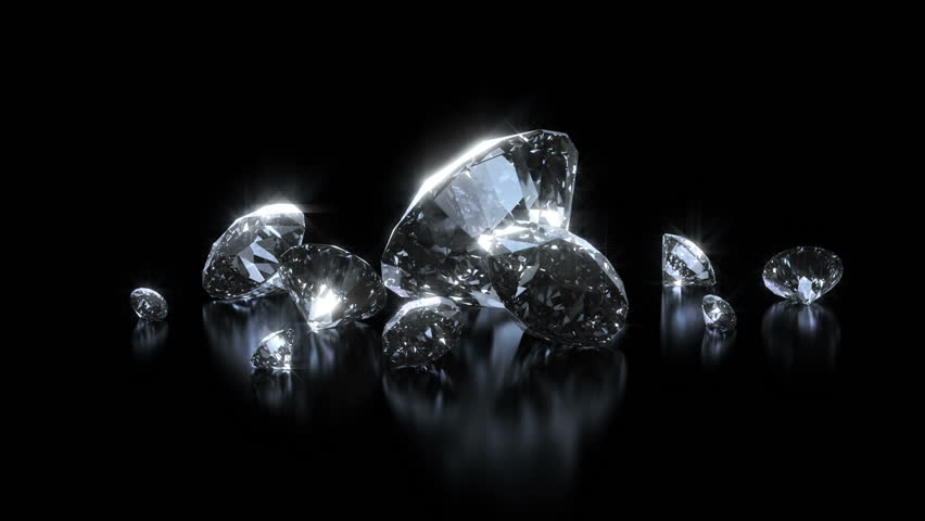 Beautiful Diamonds Background - Loopable Stock Footage 