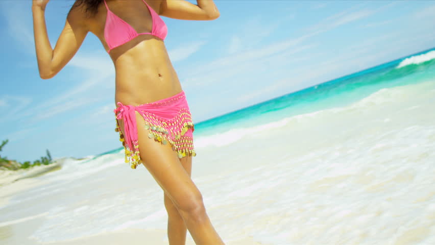 Fucking lesbian hispanic bikini grinding thighs naked