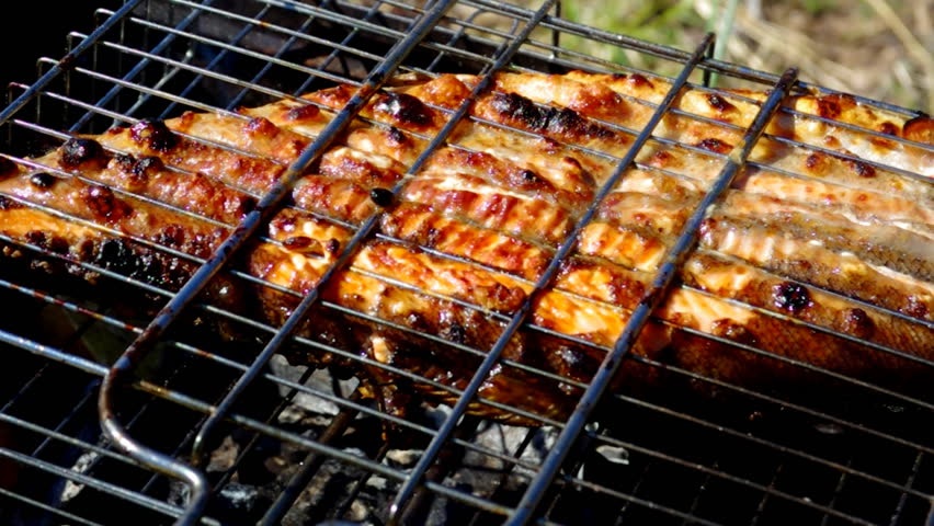 BBQ On The Boat. Barbecue Mount With Grill Attached On Gulet Yacht ...