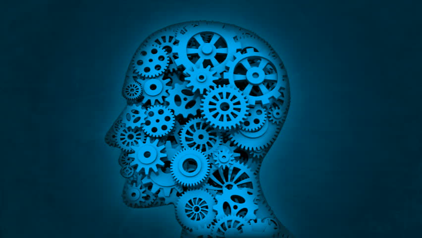 A 1080p Resolution Stock Video Of Gears Inside A Man's Head Spinning ...