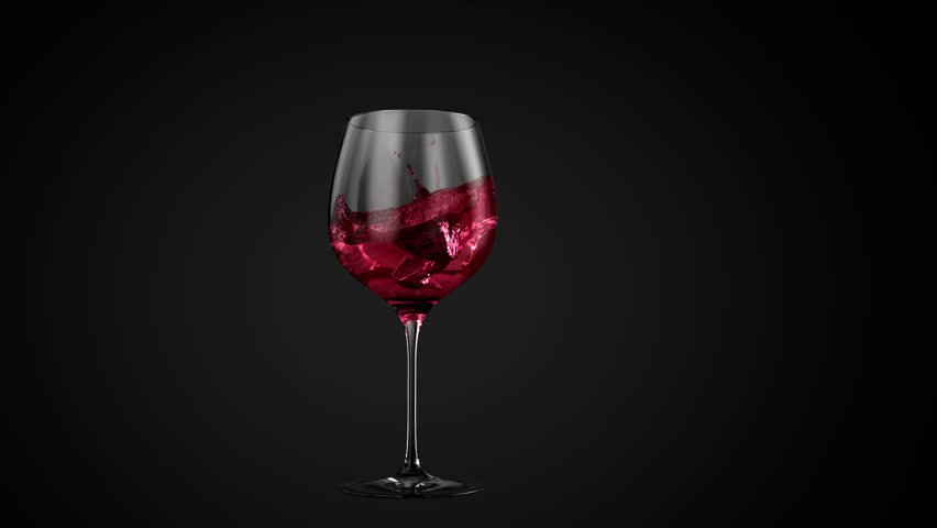 Hd00 24cherry Juice Or Wine Poured Into Glass High Detailed