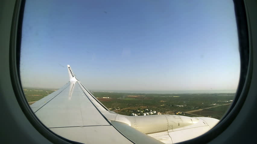 Airplane Window View Stock Footage Video | Shutterstock