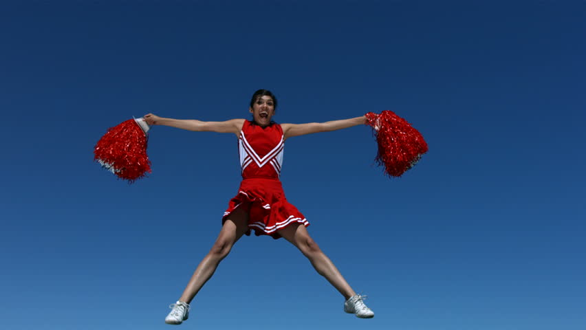 Header of cheerleader