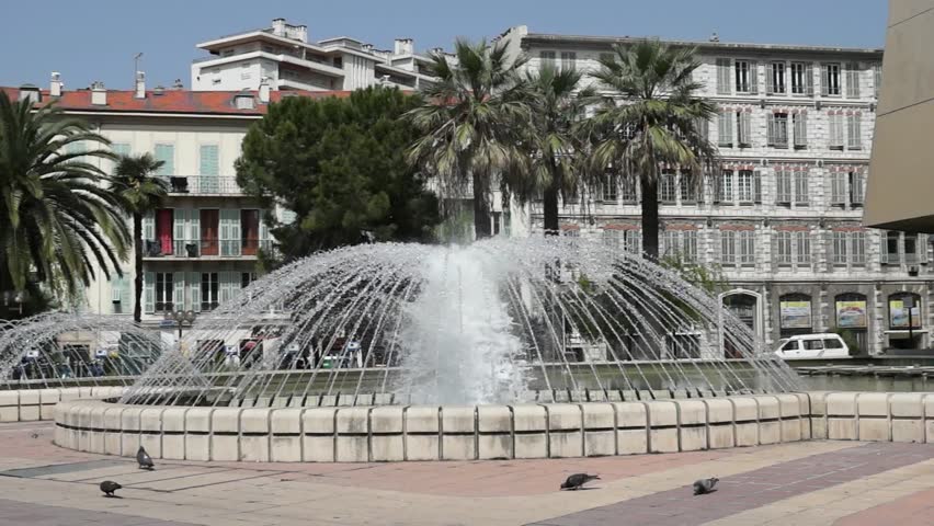 Fountains of City of Nice, Stock Footage Video (100% Royalty-free ...
