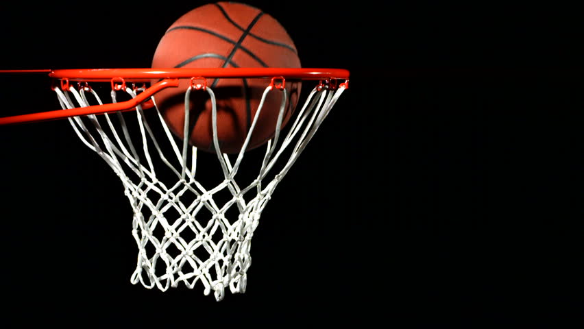 Basketball Into Hoop, Slow Motion Stock Footage Video 4542680 ...