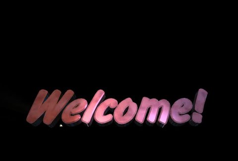 Animated Welcome Sign Stock Footage Video (100% Royalty-free) 47227 |  Shutterstock