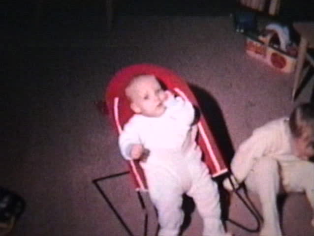 retro baby bouncer