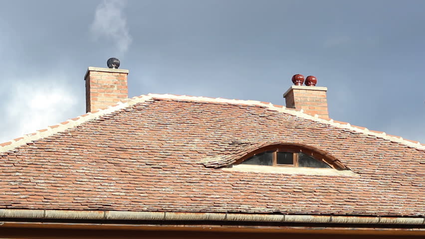 House Chimney Smoke Stock Footage Video | Shutterstock 1