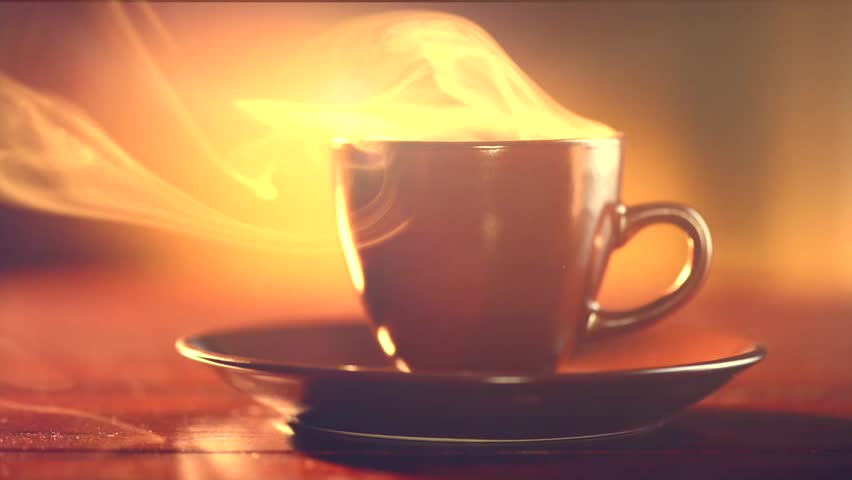 Cup of Tea. Brown Cup Stock Footage Video (100% Royalty