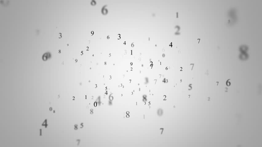 Animated Background With Numbers And "Math" Title Stock 