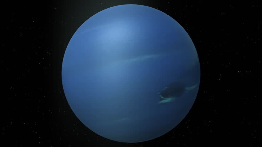 Planet Neptune Beautiful 3d Animation Of The Planet Neptune Rotates