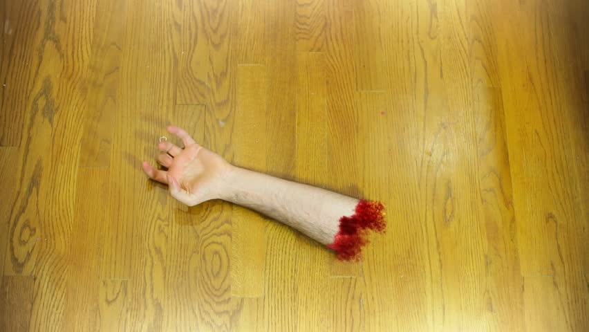 arm on floor