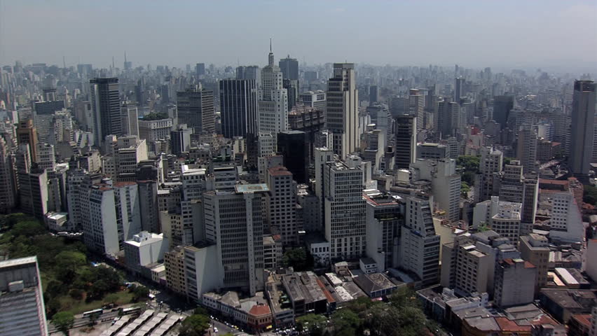 Sao Paulo Downtown. Brazil. South Stock Footage Video (100% Royalty
