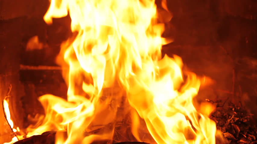 Burning Paper In The Fireplace Stock Footage Video 100 Royalty