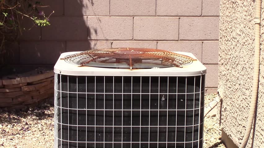 A Rusty Air Conditioner Condenser Stock Footage Video 100 Royalty A Rusty Air Conditioner Condenser An Old In Need Of Repair