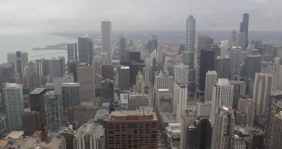 Stock Video Clip of Great Lakes Shoreline American Midwest Chicago ...