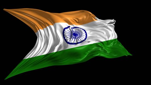 Flag India Beautiful 3d Animation India Stock Footage Video (100%  Royalty-free) 6316247 | Shutterstock