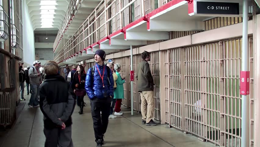 Image result for tourists in Alcatraz