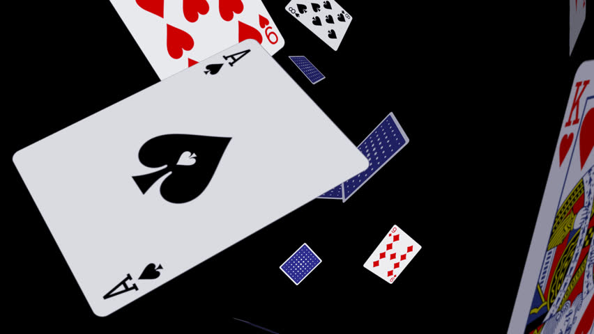 Playing Cards - Flying Loop - 3 - Alpha Channel - 30 Fps - 3D Animated