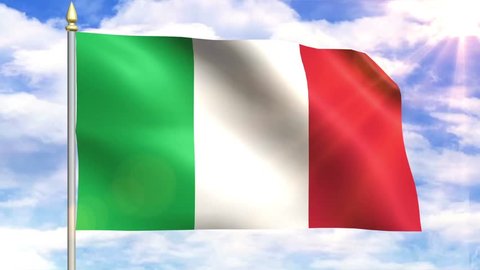 Flag Of Italy Sky Background Stock Footage Video 100 Royalty Free 6823537 Shutterstock