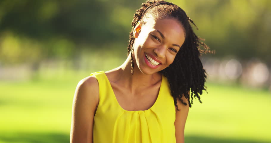 visualizes happy young woman analogizing freedom from period pain