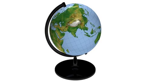 Animated 3d Globe On Stand Seamlessly Stock Footage Video (100%  Royalty-free) 732517 | Shutterstock