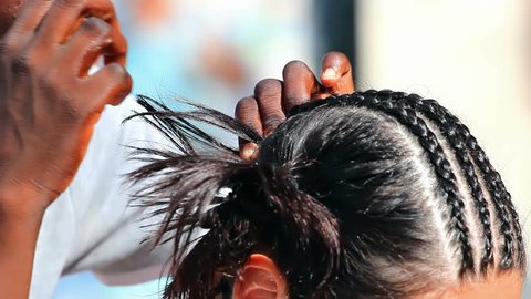Braided Hairstyles Black Women 2014 Stock Video Footage 4k And