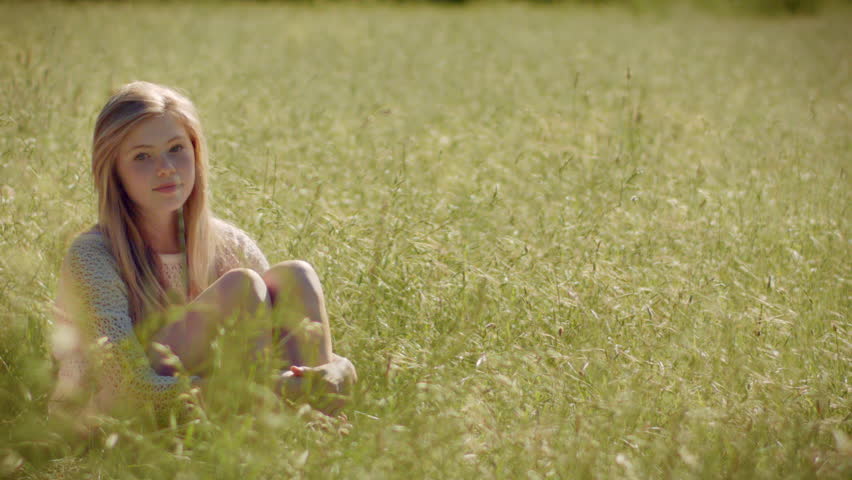 Beautiful Teen Girl Sits Alone Stock Footage Video 100 Royalty-Free 7563937  Shutterstock-8187