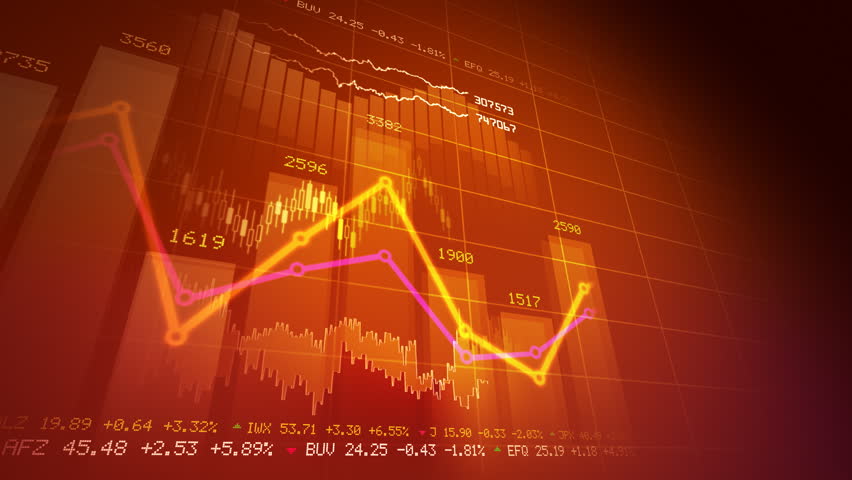 Seamlessly Looping Abstract Animation Of Financial Stock Data Stock ...