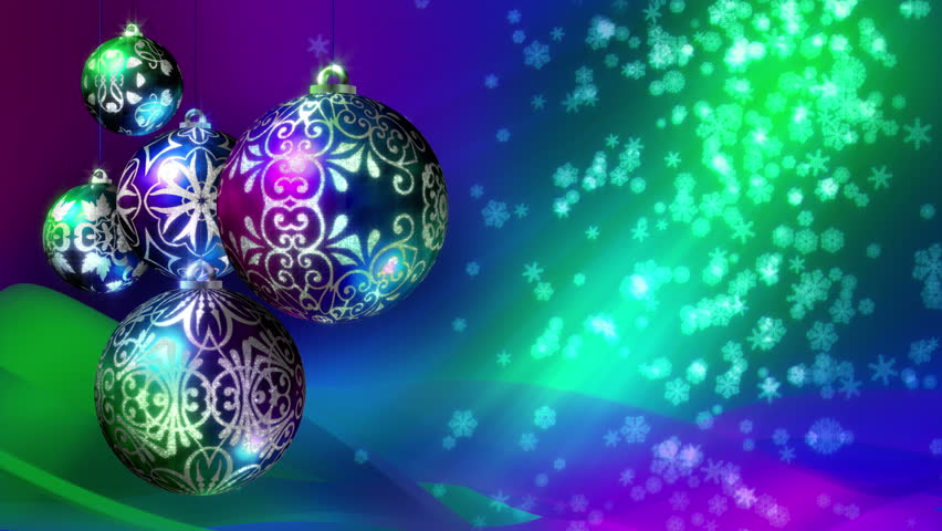 Christmas Background Loop Rotating Christmas Stock Footage Video