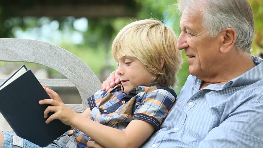 Header of grandson